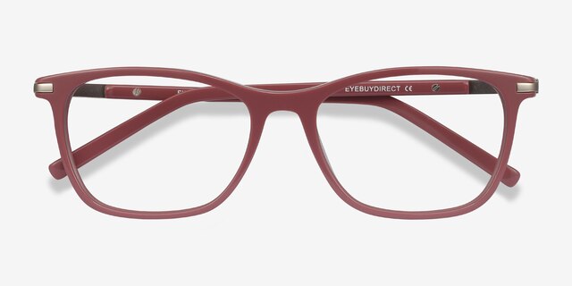 Field Pink Acetate-metalEyeglass Frames from EyeBuyDirect, Closed View