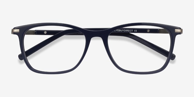 Field Navy Acetate-metalEyeglass Frames from EyeBuyDirect, Closed View