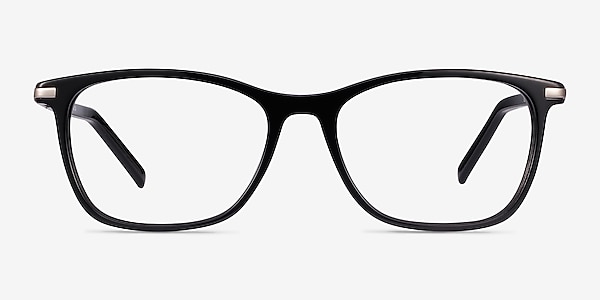 Field Black Acetate-metal Eyeglass Frames