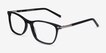 Field Black Acetate, MetalEyeglass Frames from EyeBuyDirect, Angle View