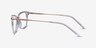 Forward Transparent Acetate-metalMontures de lunettes de vue d'EyeBuyDirect, Vue de Côté