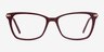 Forward Burgundy Acetate-metalEyeglass Frames from EyeBuyDirect, Front View