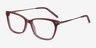 Forward Rose Acetate-metalMontures de lunettes de vue d'EyeBuyDirect, Vue d'Angle