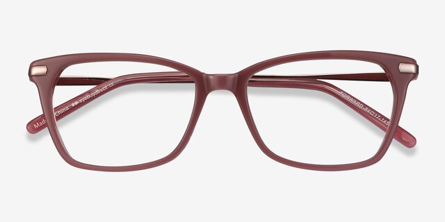 Forward Rose Acetate-metalMontures de lunettes de vue d'EyeBuyDirect, Vue Rapprochée
