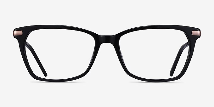 Forward Black Acetate-metal Eyeglass Frames