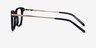 Forward Black Acetate-metalEyeglass Frames from EyeBuyDirect, Side View