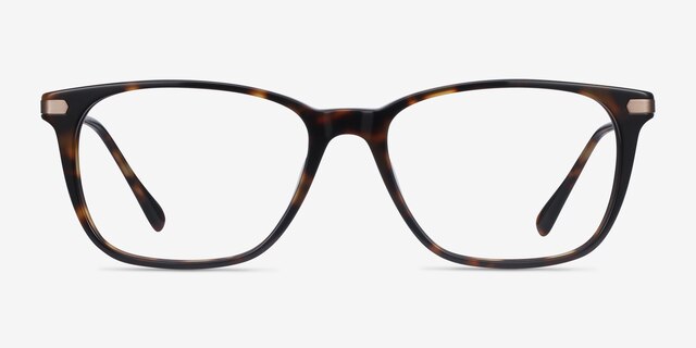 Plaza Écailles Acetate-metalMontures de lunettes de vue d'EyeBuyDirect, Vue de Face