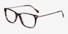 Plaza Écailles Acetate-metalMontures de lunettes de vue d'EyeBuyDirect, Vue d'Angle