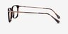 Plaza Écailles Acetate-metalMontures de lunettes de vue d'EyeBuyDirect, Vue de Côté