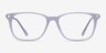 Plaza Purple Striped Acetate-metalEyeglass Frames from EyeBuyDirect, Front View