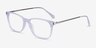 Plaza Purple Striped Acetate-metalEyeglass Frames from EyeBuyDirect, Angle View
