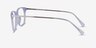 Plaza Purple Striped Acetate-metalEyeglass Frames from EyeBuyDirect, Side View