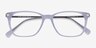 Plaza Purple Striped Acetate-metalEyeglass Frames from EyeBuyDirect, Closed View