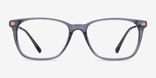 Plaza Gris Acetate-metal Montures de lunettes de vue