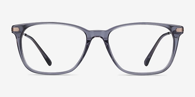 Plaza Gray Acetate-metal Eyeglass Frames