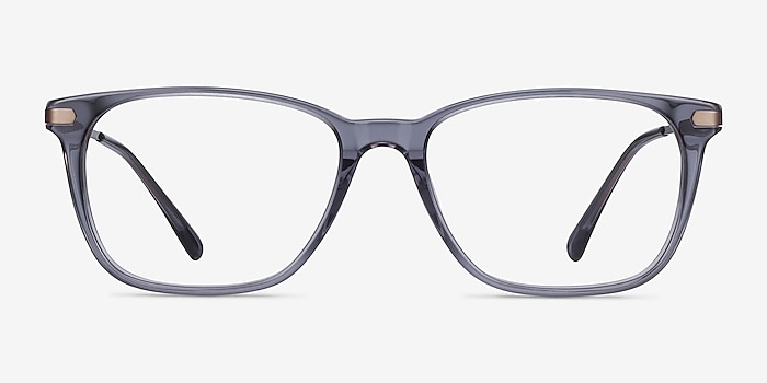 Plaza Gray Acetate-metal Eyeglass Frames from EyeBuyDirect