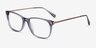 Plaza Gray Acetate-metalEyeglass Frames from EyeBuyDirect, Angle View