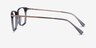 Plaza Gray Acetate-metalEyeglass Frames from EyeBuyDirect, Side View