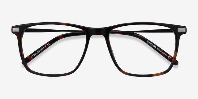 Envision Tortoise Acetate-metalEyeglass Frames from EyeBuyDirect, Closed View