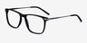 Envision Noir Acetate-metalMontures de lunettes de vue d'EyeBuyDirect, Vue d'Angle