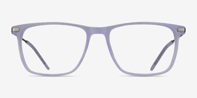 Envision Purple Acetate-metalEyeglass Frames from EyeBuyDirect, Front View