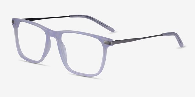 Envision Purple Acetate-metalEyeglass Frames from EyeBuyDirect, Angle View
