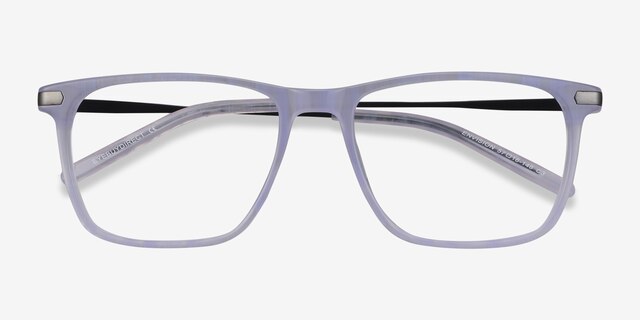 Envision Purple Acetate-metalEyeglass Frames from EyeBuyDirect, Closed View