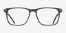 Envision Gris Acetate-metalMontures de lunettes de vue d'EyeBuyDirect, Vue de Face