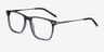 Envision Gris Acetate-metalMontures de lunettes de vue d'EyeBuyDirect, Vue d'Angle