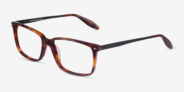 Hayday Tortoise Acetate-metalEyeglass Frames from EyeBuyDirect, Angle View