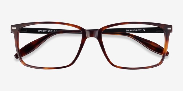 Hayday Tortoise Acetate-metalEyeglass Frames from EyeBuyDirect, Closed View
