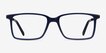 Haptic Blue Acetate, MetalEyeglass Frames from EyeBuyDirect, Front View