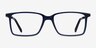 Haptic Blue Acetate-metalEyeglass Frames from EyeBuyDirect, Front View