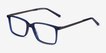 Haptic Blue Acetate, MetalEyeglass Frames from EyeBuyDirect, Angle View