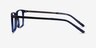 Haptic Blue Acetate-metalEyeglass Frames from EyeBuyDirect, Side View