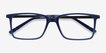 Haptic Blue Acetate, MetalEyeglass Frames from EyeBuyDirect, Closed View