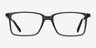 Haptic Gray Acetate-metalEyeglass Frames from EyeBuyDirect, Front View