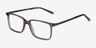Haptic Gray Acetate-metalEyeglass Frames from EyeBuyDirect, Angle View