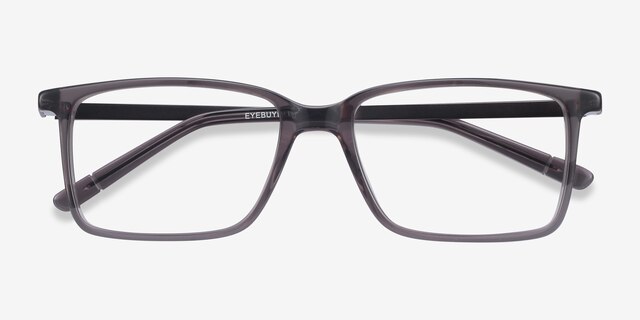 Haptic Gray Acetate-metalEyeglass Frames from EyeBuyDirect, Closed View