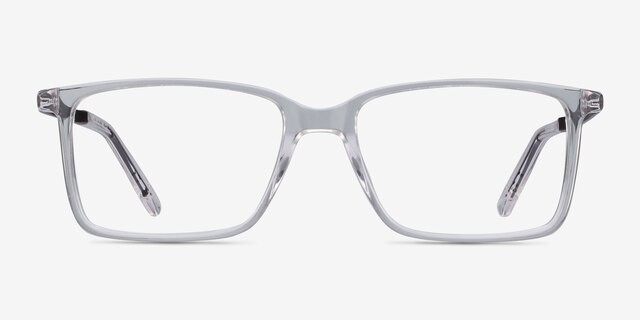 Haptic Clear Acetate-metalEyeglass Frames from EyeBuyDirect, Front View