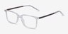 Haptic Clear Acetate-metalEyeglass Frames from EyeBuyDirect, Angle View
