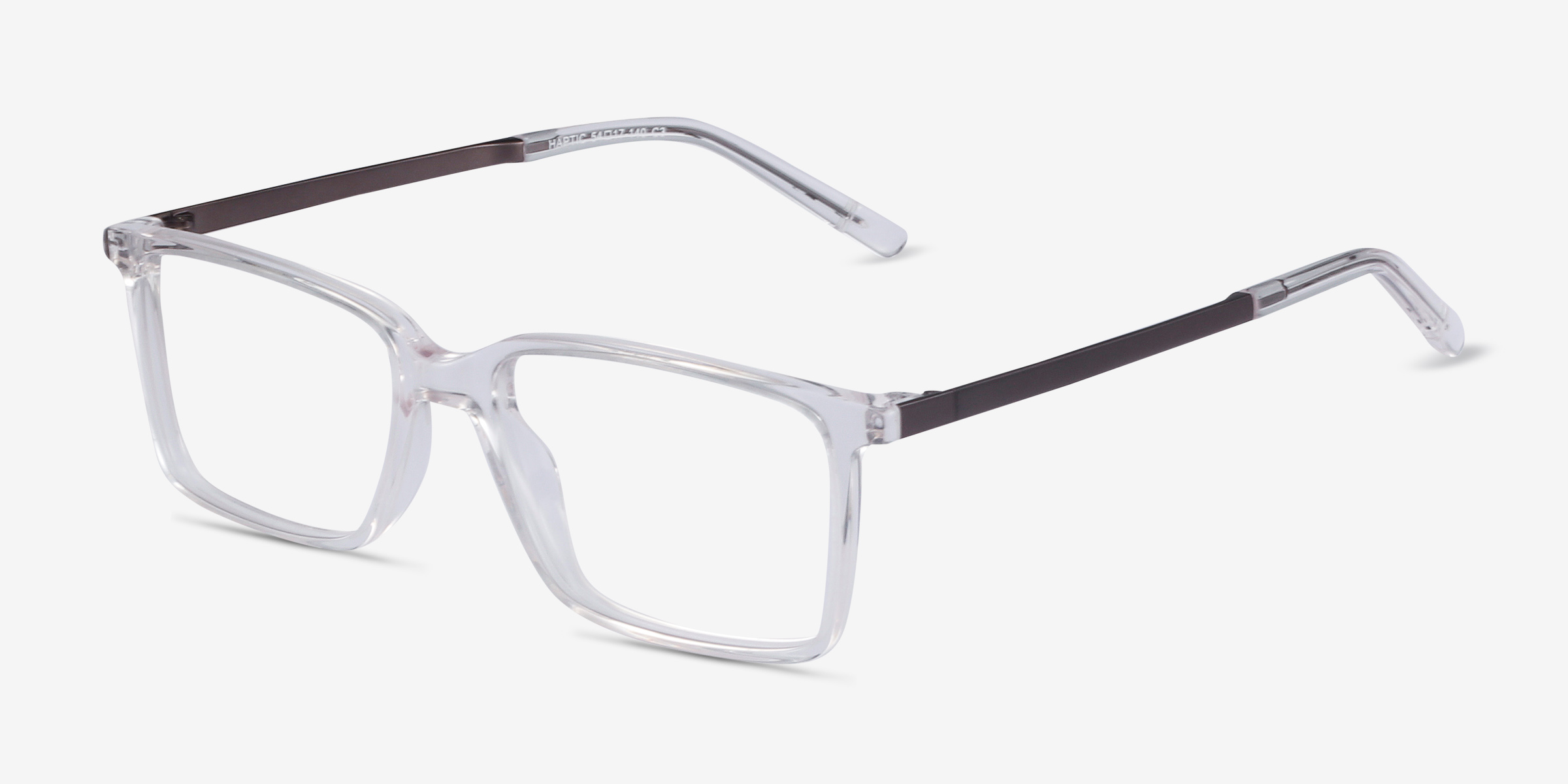 Haptic Rectangle Clear Full Rim Eyeglasses Eyebuydirect Canada