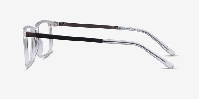 Haptic Clear Acetate-metalEyeglass Frames from EyeBuyDirect, Side View