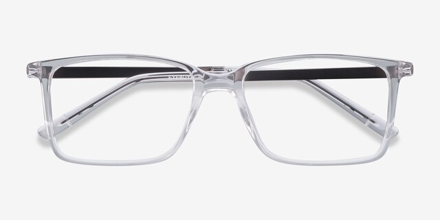 Haptic Clear Acetate-metalEyeglass Frames from EyeBuyDirect, Closed View