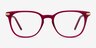 Therefore Raspberry Acetate-metalEyeglass Frames from EyeBuyDirect, Front View