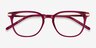 Therefore Raspberry Acetate-metalEyeglass Frames from EyeBuyDirect, Closed View