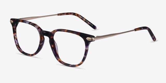 Therefore Fleuries Acetate-metalMontures de lunettes de vue d'EyeBuyDirect, Vue d'Angle