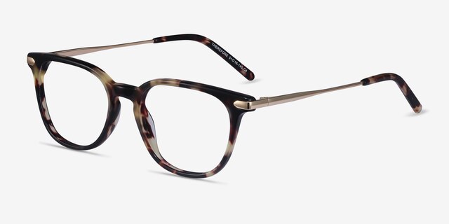 Therefore Écailles Acetate-metalMontures de lunettes de vue d'EyeBuyDirect, Vue d'Angle