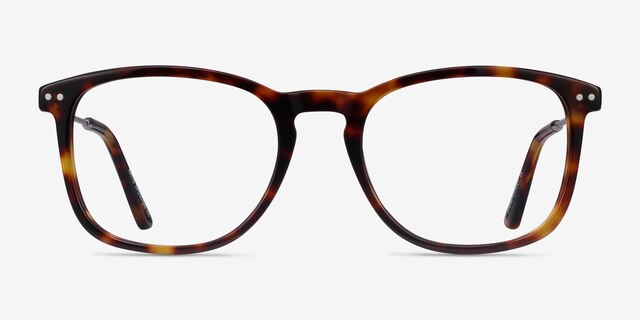 Ratio Tortoise Acetate-metalEyeglass Frames from EyeBuyDirect, Front View