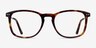Ratio Tortoise Acetate-metalEyeglass Frames from EyeBuyDirect, Front View